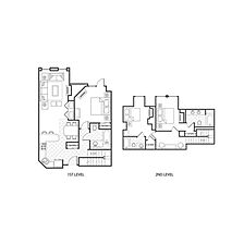 Marriott Grand Residence Club - Lake Tahoe — Sample three-bedroom residence floorplan