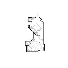 Marriott Grand Residence Club - Lake Tahoe — Sample guest room floorplan