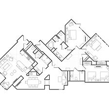 Marriott Grand Residence Club - Lake Tahoe — Sample three-bedroom penthouse floorplan