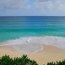 Clear blue water