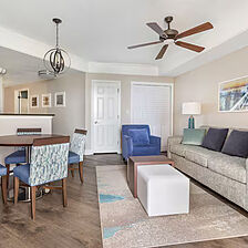 Hilton Grand Vacations at Anderson Ocean Club — Sample living room