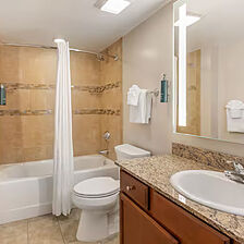 Hilton Grand Vacations at Anderson Ocean Club — Sample bathroom