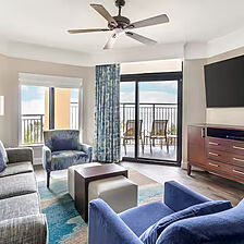 Hilton Grand Vacations at Anderson Ocean Club — Sample living room