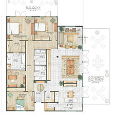 Midtown Village — - Classic Deluxe Three Bedroom Floor Plan