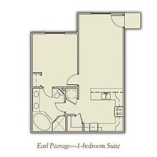 Henley Manor — - One-Bedroom Floor Plan