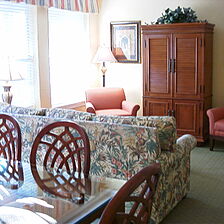 Royal Dunes Resort — Living/Dining Room