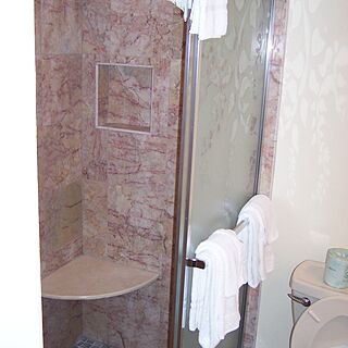 Club Regency at Regency Towers — Marble shower in master