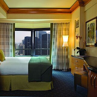 The Hilton Club New York &mdash; Sample unit bedroom