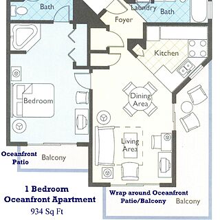 Club Wyndham Royal Vista — Sample Unit Floorplan