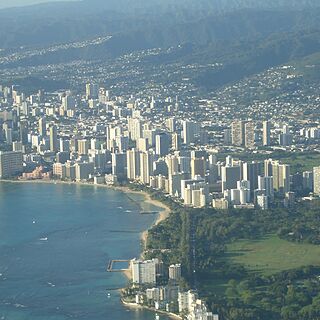 Waikiki from the plane