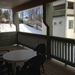 Mountainside Resort at Stowe — Sample unit patio