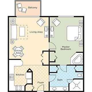 Club Wyndham Royal Vista — Sample Unit Floorplan