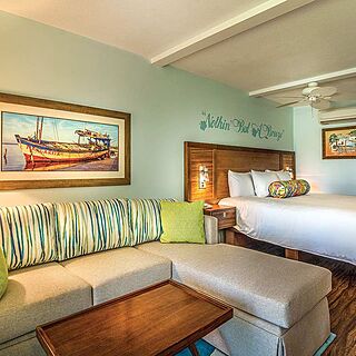 Wyndham St. Thomas, a Margaritaville Vacation Club Resort — Typical studio suite with king bed