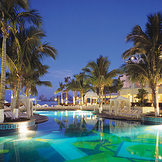 Pueblo Bonito Rose Spa & Resort — Pool Area With Loungers and Cabanas