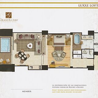 Grand Luxxe at Vidanta Nuevo Vallarta — Loft Floor Plan
