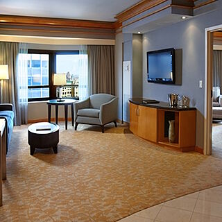 The Hilton Club New York &mdash; Sample unit living area