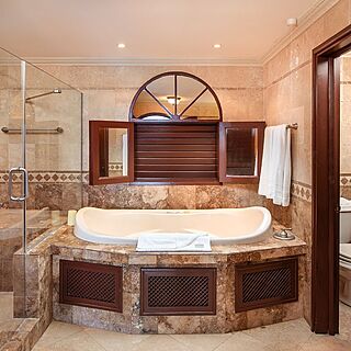 Crane Beach Resort — Sample unit master bathroom