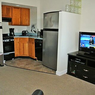 Coral Shores Resort — Living Area and Kitchenette