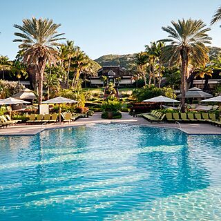 The Westin St. John - Sunset Bay Villas — Pool Area With Umbrellas and Loungers