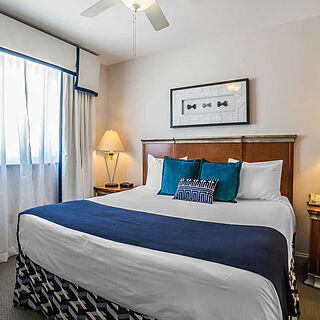 Bluegreen Club 36 — One-bedroom deluxe bedroom; Two-bedroom combined includes this unit and the other one-bedroom unit.