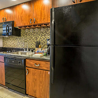 Bluegreen Club 36 — One-bedroom deluxe kitchen; Two-bedroom combined includes this unit and the other one-bedroom unit.