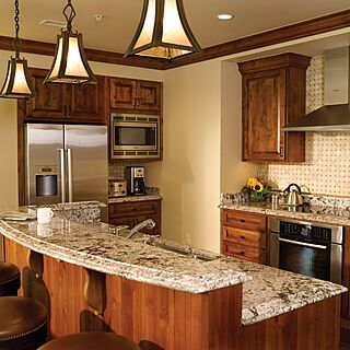The Ritz-Carlton Club, Vail — Kitchen Area With Barstools