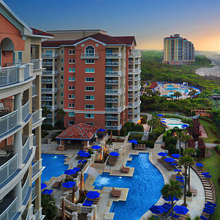 Marriott's OceanWatch Villas at Grande Dunes — Resort Grounds Beach and Pool View