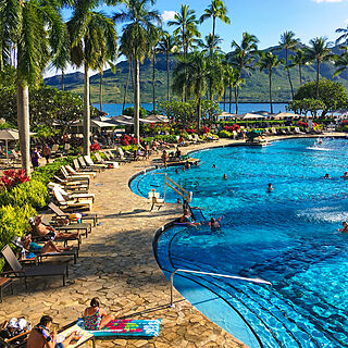 Marriott's Kauai Beach Club — Pool with Mountain View