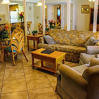 Coral Reef Beach Resort — Sample Living Area