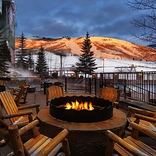 Marriott's MountainSide at Park City — Firepit Area With Mountain View