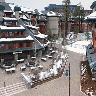 Marriott's Timber Lodge Tahoe — Grounds Courtyard and Surrounding Shops