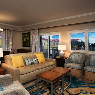 Marriott's St. Kitts Beach Club — Sample unit living area