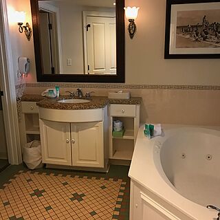 Disney's Saratoga Springs Resort & Spa — Sample unit bathroom