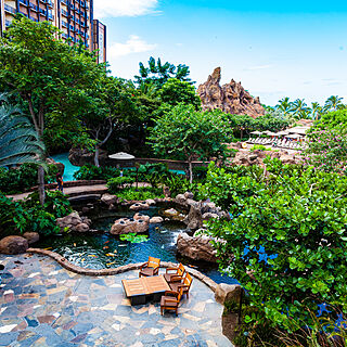 Aulani, a Disney Resort & Spa &mdash; Resort Koi Pond and Grounds