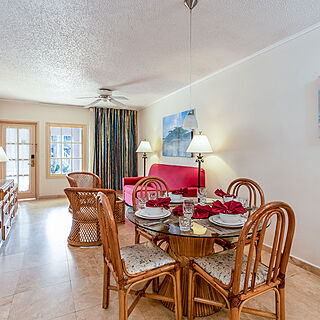 Caribbean Palm Village &mdash; Sample unit dining area