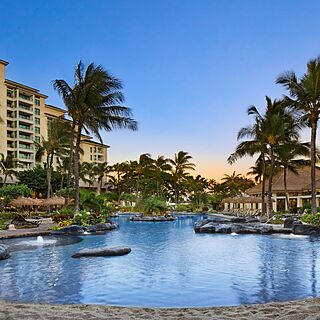 Marriott's Ko Olina Beach Club — Accessible Pool With Loungers and Umbrellas