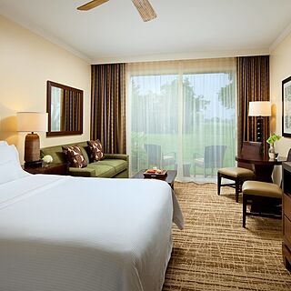 Westin Princeville Ocean Resort Villas — Sample Bedroom With Attached Balcony