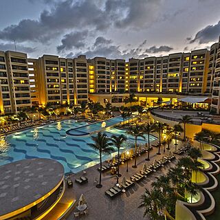 The Royal Sands — Sample Balcony View of Pool Area
