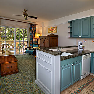 Disney's Saratoga Springs Resort & Spa — Sample unit kitchen
