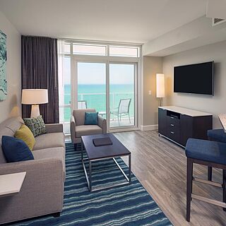 Ocean 22 by Hilton Grand Vacations &mdash; Sample Living Area