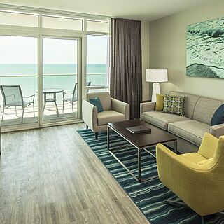 Ocean 22 by Hilton Grand Vacations &mdash; Sample Living Area