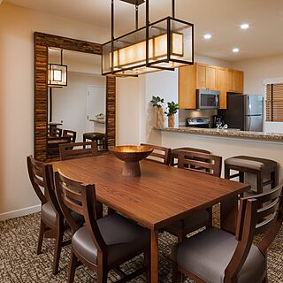 The Westin Mission Hills Villas &mdash; Sample Dining area and kitchen in the larger one- and two-bedroom villas