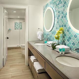 Hyatt Sunset Harbor Resort — Sample unit bathroom