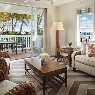 Hyatt Sunset Harbor Resort — Sample Living area in one- and two-bedroom units.