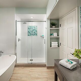 Hyatt Sunset Harbor Resort — Sample unit bathroom
