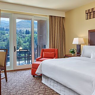 The Westin Riverfront Mountain Villas — Sample Master bedroom in one- and two-bedroom villas