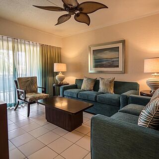 Casa del Mar Beach Resort — Sample Living Area