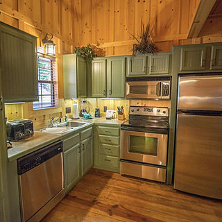 The Cabins at Green Mountain — Kitchen
