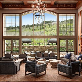 The Ritz-Carlton Club, Vail — Lounge With Mountain View