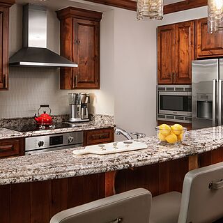 The Ritz-Carlton Club, Vail — Kitchen Area With Barstools
